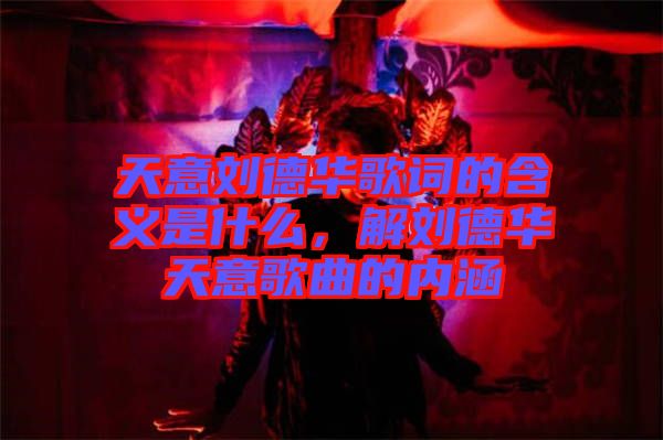 天意劉德華歌詞的含義是什么，解劉德華天意歌曲的內涵