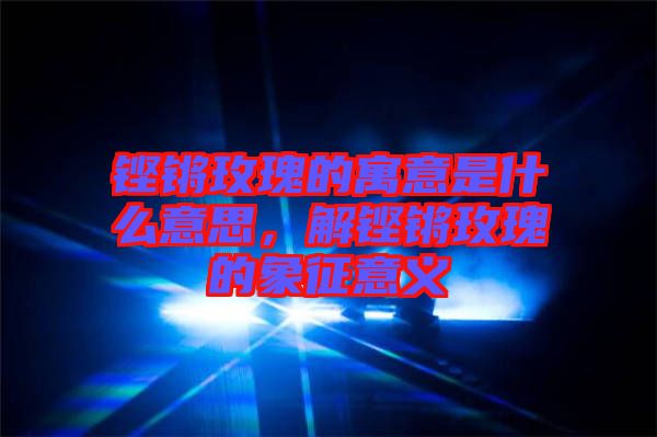 鏗鏘玫瑰的寓意是什么意思，解鏗鏘玫瑰的象征意義