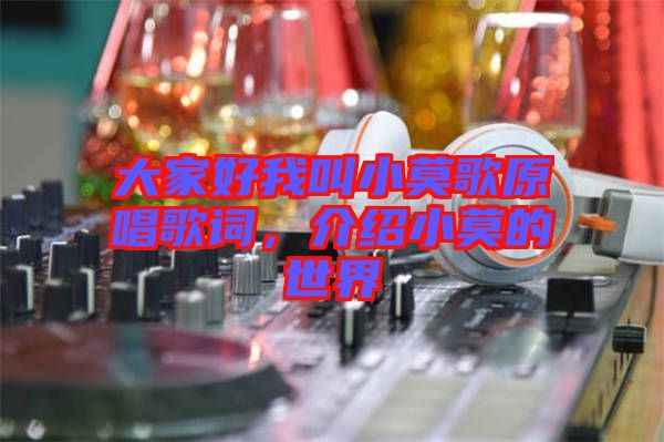 大家好我叫小莫歌原唱歌詞，介紹小莫的世界