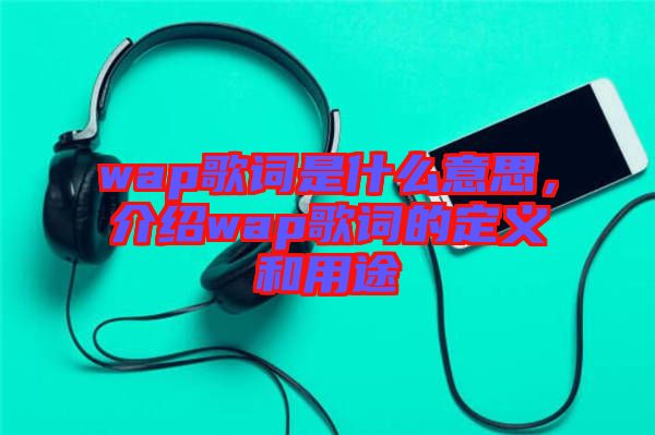 wap歌詞是什么意思，介紹wap歌詞的定義和用途