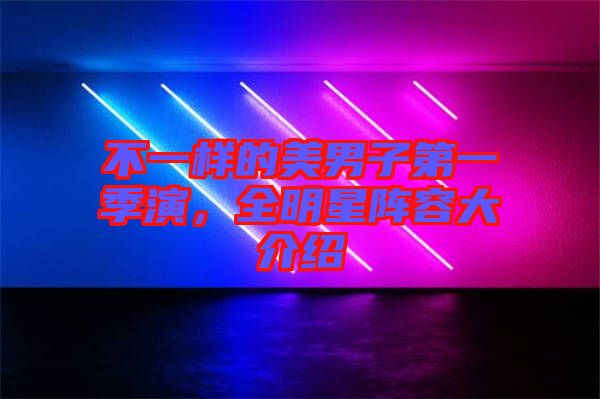 不一樣的美男子第一季演，全明星陣容大介紹