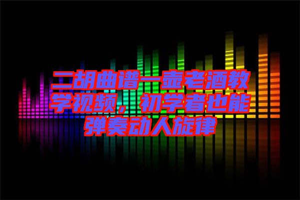 二胡曲譜一壺老酒教學視頻，初學者也能彈奏動人旋律
