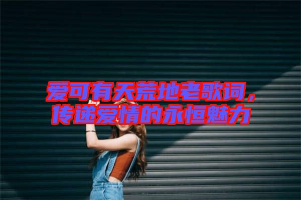 愛可有天荒地老歌詞，傳遞愛情的永恒魅力