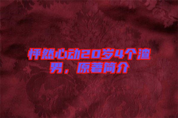 怦然心動(dòng)20歲4個(gè)渣男，原著簡介