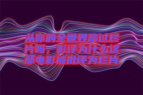 從你的全世界路過爛片嗎，影評為什么這部電影被批評為爛片