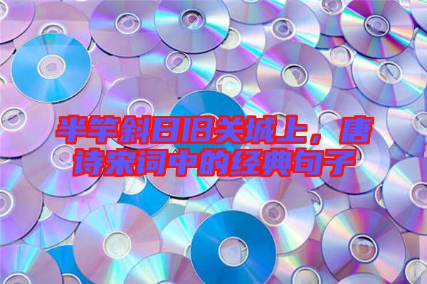 半竿斜日舊關城上，唐詩宋詞中的經典句子