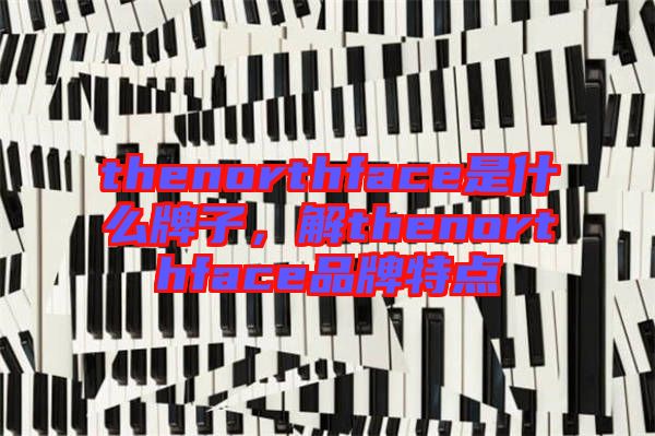 thenorthface是什么牌子，解thenorthface品牌特點