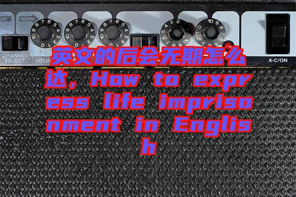 英文的后會(huì)無(wú)期怎么達(dá)，How to express life imprisonment in English