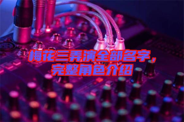 梅花三弄演全部名字，完整角色介紹