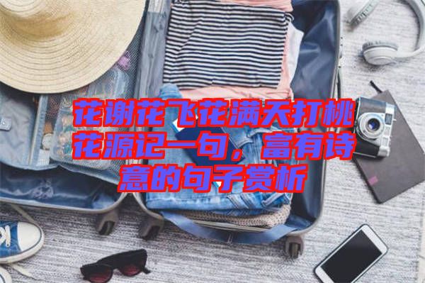 花謝花飛花滿天打桃花源記一句，富有詩意的句子賞析