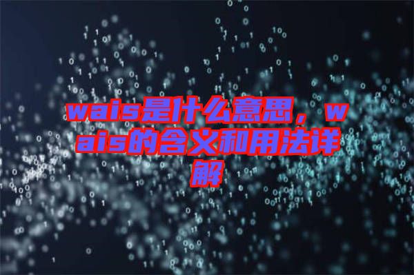 wais是什么意思，wais的含義和用法詳解