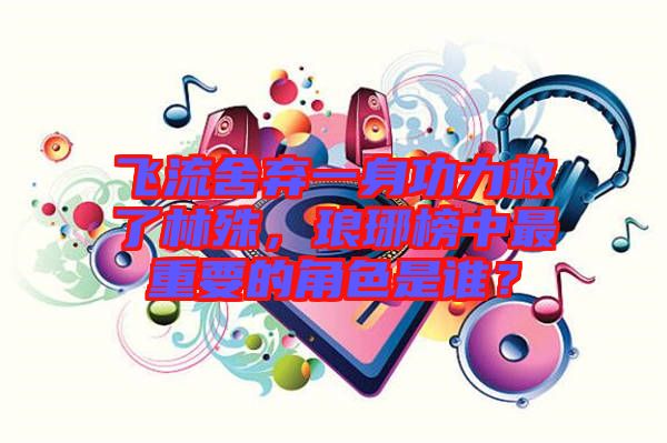 飛流舍棄一身功力救了林殊，瑯琊榜中最重要的角色是誰(shuí)？