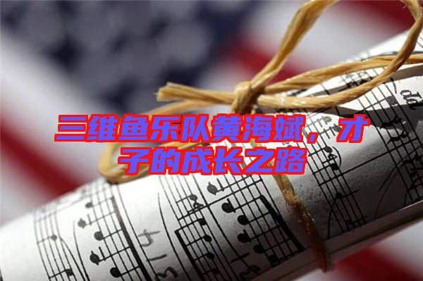 三維魚樂隊黃海斌，才子的成長之路