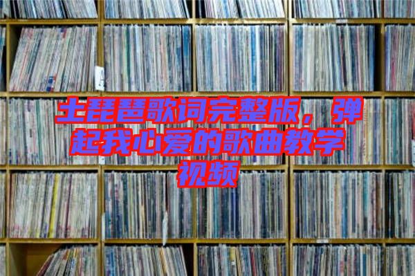 土琵琶歌詞完整版，彈起我心愛的歌曲教學視頻