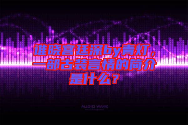 誰(shuí)曉宮廷深by青燈，一部古裝言情的簡(jiǎn)介是什么？