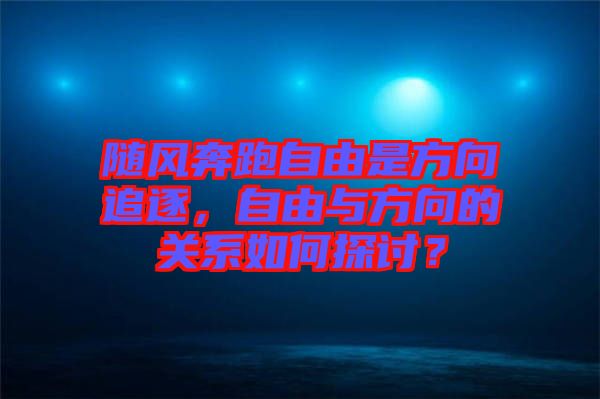 隨風奔跑自由是方向追逐，自由與方向的關系如何探討？